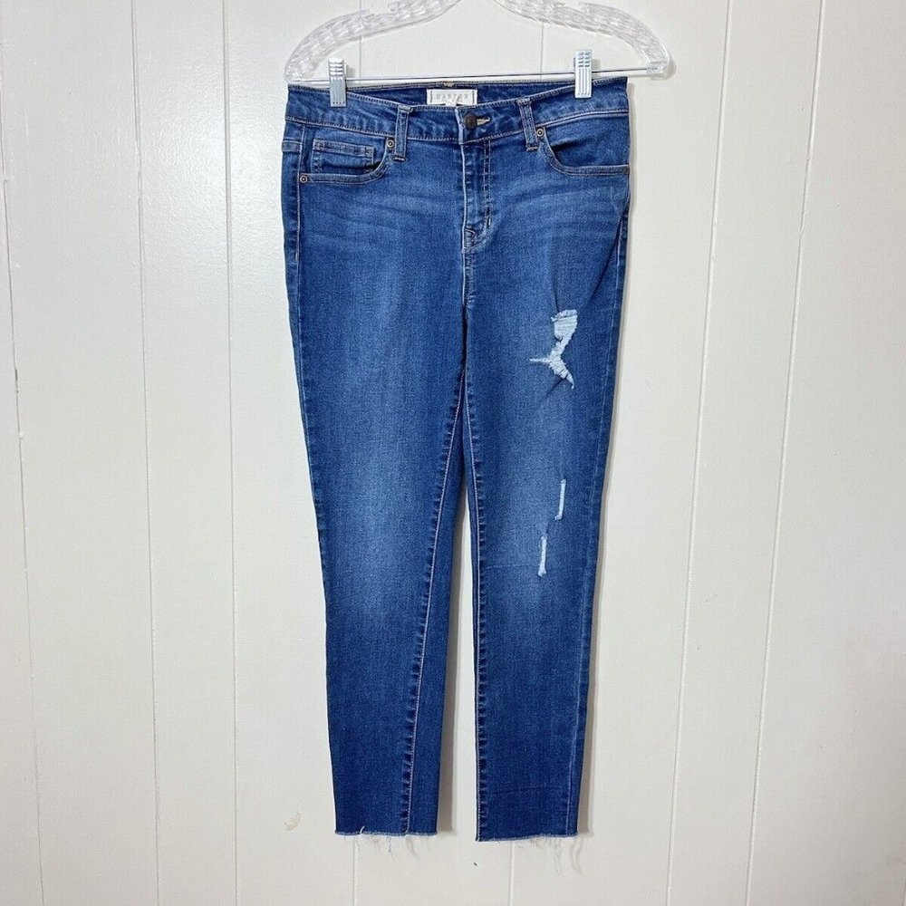 Harper Heritage Women's Blue Denim Mid Rise Skinny Leg Jeans Size 28 EUC